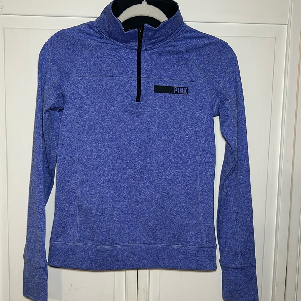 PINK Brand Purple Quarter Zip, Size XS